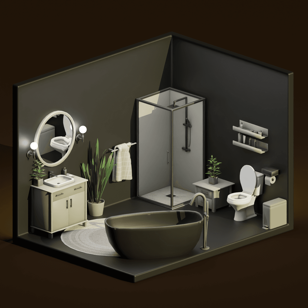 Набор для ванной Bathroom Noir Set